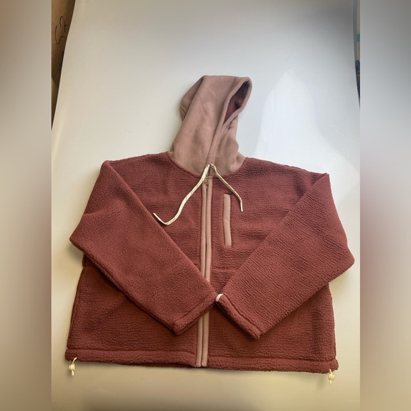 Brandnew Upwest Old Rose Fleece Hoodie Jacket Y7-36 - Picture 2 of 7